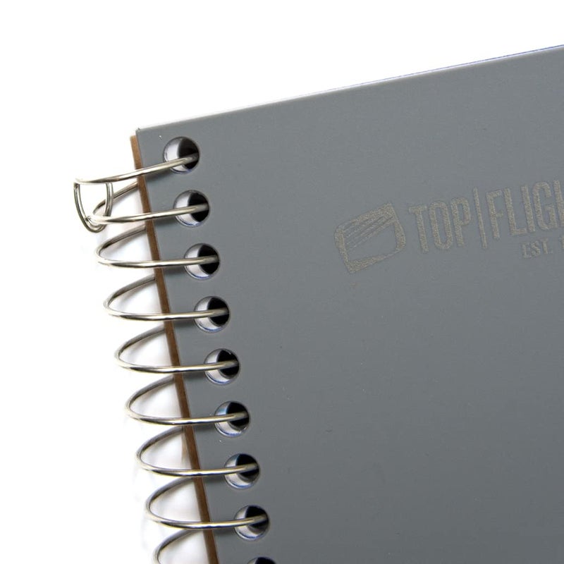 Top Flight Wired 5-Subject Wirebound Notebook with 8 Pockets, 160 Sheets, College Rule, 11 x 8.875 Inches, 1 Notebook, Cover May Vary (33182) - Image 3